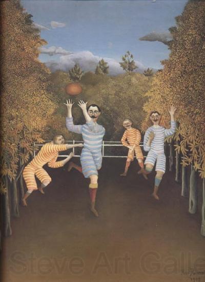 Henri Rousseau Soccer Players Spain oil painting art